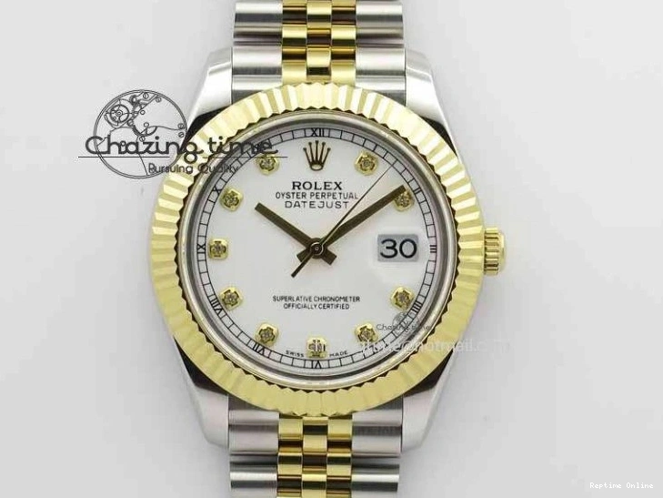 0228 DateJust II 41mm SS YG BP Maker Best Edition White Diam Dial On Jubilee Bracelet A ModernLook 3663